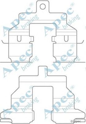 APEC BRAKING kit1146 -  Комплектующие, тормозные колодки